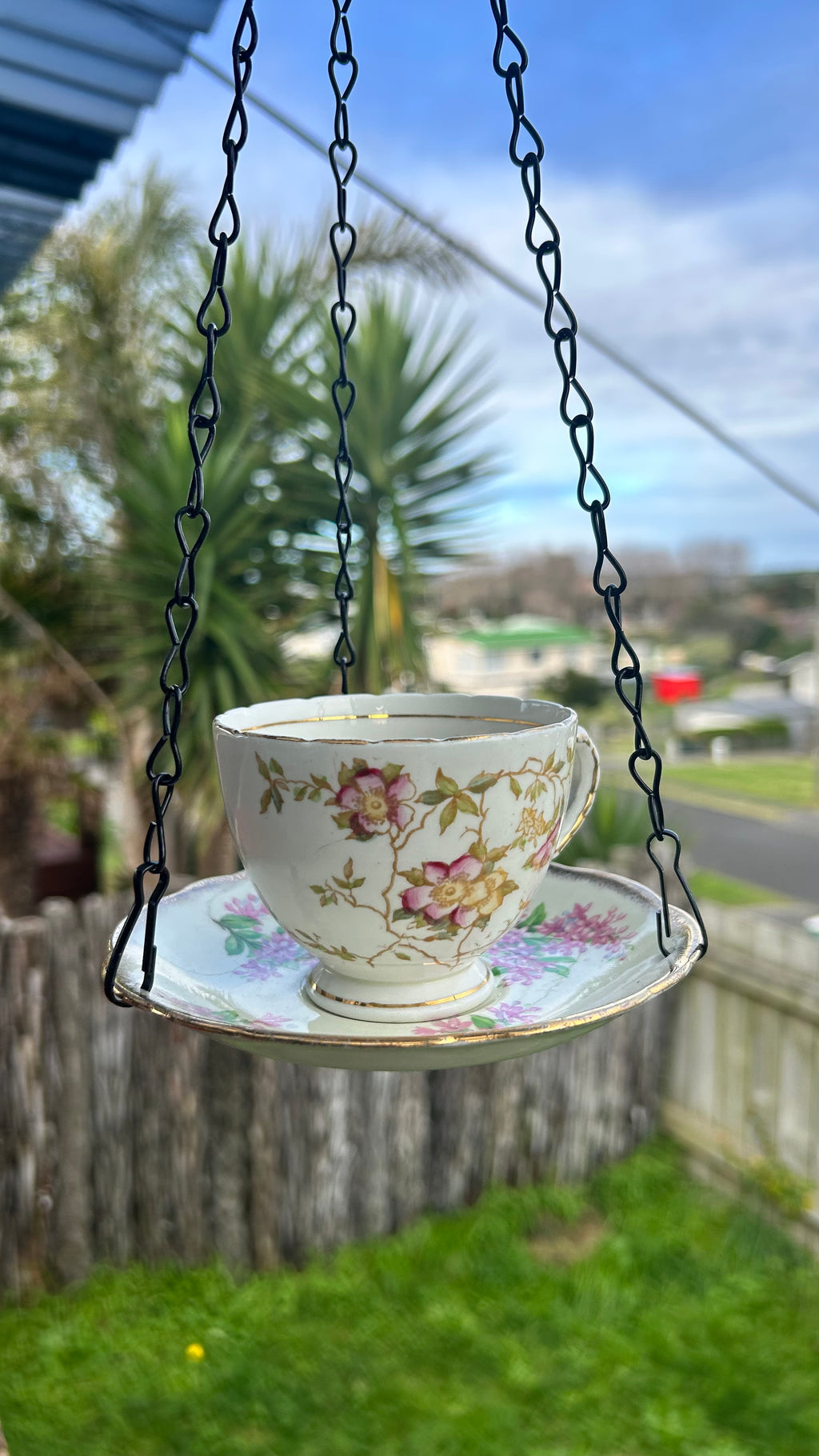 Teacup Bird Feeder